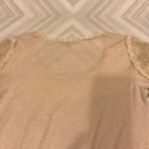 Knitted Knotted Anthropologie Ivory Lace Sweater - Picture 8 of 8